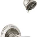 Delta Foundations 13 Series 2-Spray Shower Faucet Set, Brushed Nickel Shower Head and Handle Set, Valve Trim Kit, Stainless BT13210-SS (Valve Not Included)