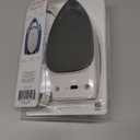 Sunbeam Hot-2-Trot Travel Steam Iron, 800 Watt Dual Voltage 120/240, Compact Size, Portable, Non-Stick Soleplate, Soft Touch Handle, Horizontal or Vertical Use, White and Blue