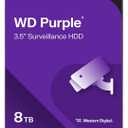 Western Digital 8TB WD Purple Surveillance Internal Hard Drive HDD - SATA 6 Gb/s, 256 MB Cache, 3.5" - WD85PURZ