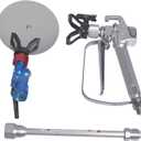 GDHXW W-079 Airless Paint Spray Gun with Spray Guide Accessory Tool and Extension Pole for Airless Paint Sprayer