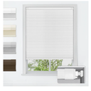 LazBlinds No Tools No Drill Cordless Cellular Shades, Blackout Light Blocking Honeycomb Shades for Home, Thermal Insulation Blinds for Windows, 19" W x 36" H, White