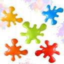 Leinuosen 5 Pcs Giant Inflatable Paint Splatter for Art Paint Party Decorations Large Blow up Splash Balloons for Art Party Decorations Halloween Classroom Prop Kit Birthday Supplies (5 Colors)