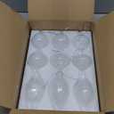 Syhood 9 Pcs Clear Glass Christmas Ornaments Ball Blown Clear Glass Ball Ornaments Christmas Tree Hanging Decorations with Finial for Xmas Tree Holiday Gift Home Winter