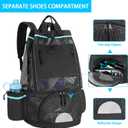 Fasrom Scuba Diving Backpack, XL Mesh Dive Bag for Snorkeling Gear, Mask, Fins, Snorkel, with Shoe Compartment and Wet & Dry Separation, Black