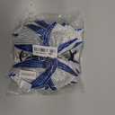 8 PCS Large Glitter Cheer Bows 8" Rhinestones Hair Bows Sparkly Cheerleading Softball Team Bow Hair Ponytail Holder Accessories for cheerleaders football Competition Sports- Blue White