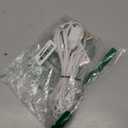 W4W, Twin Extension Cord Power Strip - 12 Foot Cord - 6 feet on Each Side - Flat Head (Wall Hugger) Outlet Plug - 6 Polarized Outlets with Safety Cover