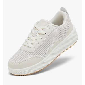 VZQ Platform Sneakers for Women,Comfortable Low Top Braided Womens Chunky Sneakers Casual Classic Tennis Shoes for Walking size 39