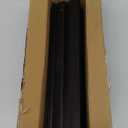 Mahjong Racks with Pushers Set of 4, Solid Pine Wood Tile Holders in Vintage Black, 17.3 Inch All-in-One Trays for American Mahjong, Dominoes & Mexican Train, Handcrafted Game Accessories(Black)