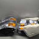 For 2014 2015 Chevy Silverado 1500 Headlights Assembly, For 14-15 1500 Silverado Halogen Headlamp Factory OE Style Chrome Housing Amber Coner Head Lights Pair Set Driver & Passenger Replacement