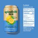 Spindrift Brewed Iced Tea, Lemon Black Tea, Made with Real Squeezed Fruit, No Carbonation, Slightly Sweet, 12 Fl Oz Cans, Pack of 12 (Only 22 Calories per Can) (EXP 11/25/26)