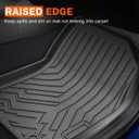 KUST Floor Mats for 2025 2026 Kia K4 Sedan, All Weather Floor Liners Front Rear 2 Row Car Mats for K4 Accessories Anti-Slip TPE Rubber Raised Edge