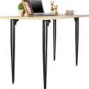 Folding Metal Table Legs 4 PCS, 28.7" Height Industrial Modern DIY Desk Legs, Heavy Duty Steel DIY Furniture Legs for Home, Kitchen, DIY Tables and Desks