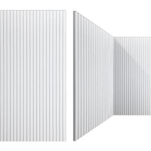 Woanger 5 Pack Large Acoustic Panels 47x24x0.4 Inch Sound Dampening Panels Self-Adhesive Noise Absorbing Sound Proof Wall for Echo Absorption for Home Studio Office Game Room(White)