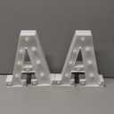 Pooqla LED Marquee Letter Lights Sign, Light Up Alphabet Letter for Home Party Wedding Decoration A