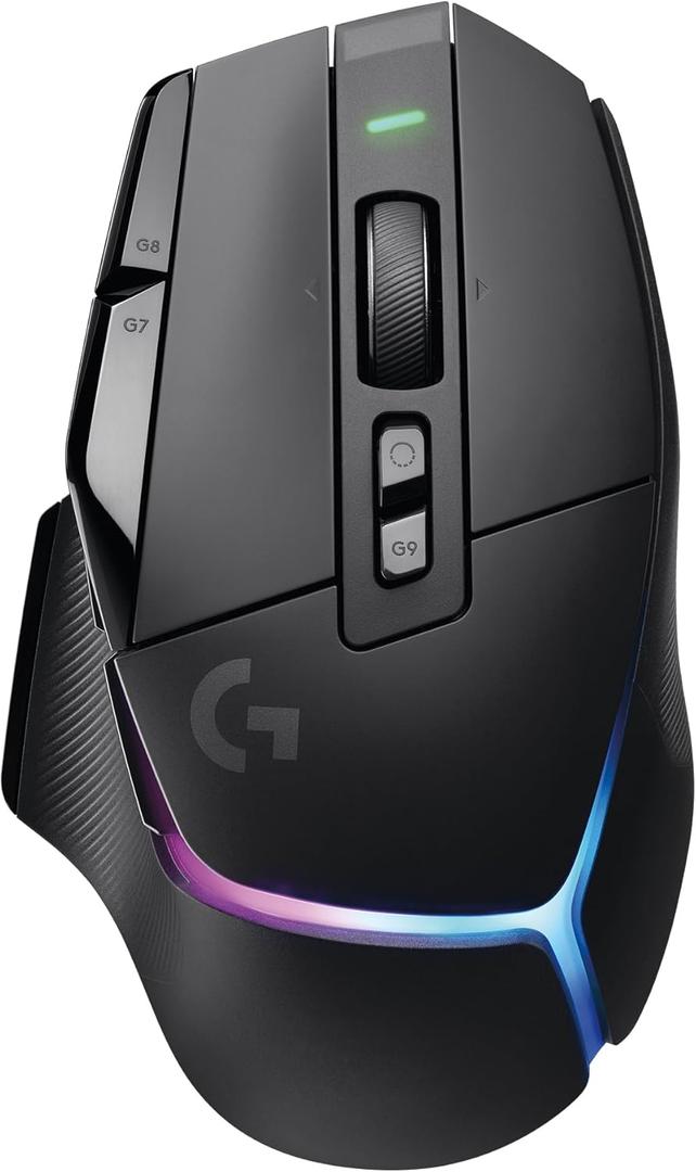 Logitech G502 X Plus Wireless Gaming Mouse - Lightspeed Optical, LIGHTFORCE Switches, LIGHTSYNC RGB, Hero 25K Sensor for PC/Mac - Black