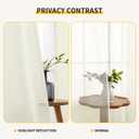 MIULEE Ivory Thermal Insulated Curtains 63 Inch Long 2 Panels Set for Summer Heat Blocking Non See Through Privacy Thick Semi Sheer Light Filtering Back Tab Window Drapes for Bedroom Living Room