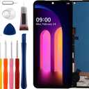 [New] Duotipa LCD Display Touch Screen Digitizer Assembly Replacement for LG V60 ThinQ 5G LM-V600 A001LG 6.8" with Technical Repair Tools Kit-Black