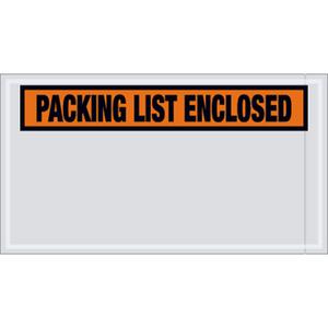 Aviditi PL24 Pre-Printed Envelope, Packing List Enclosed, 10 Length x 5-1/2 Width x 2 mil Thick, Orange (Case of 1000) by Aviditi, One Size