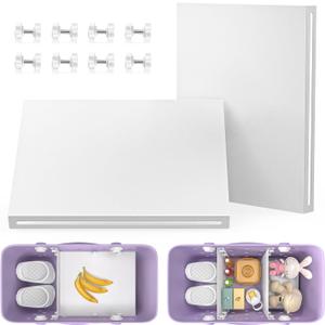 PoYang 2 Pack for Original XL Bogg Bag Divider Tray, Lightweight Metal Dividers for Bogg Bag Accessories Inserts for Bog Organizer Screw in, Help Organize Beach Bagg & Divide Space, White