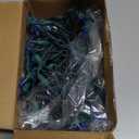 Novelty Lights 50 Feet 100 Bulbs Traditional Incandescent Mini Lights, Blue on Green Wire with 6" Spacing, Commercial Grade and UL Listed for Indoor/Outdoor Use, End-to-End Connectable