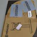 Universal Swivel TV /Table Top TV Stand for 19 to 43 inch TVs with 90 Degree Swivel, 4 Level Height Adjustable, Heavy Duty Tempered Glass Base, Holds up to 99LBS HT02B-001