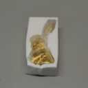 AOMOONOA Gold Bunny Statue, Resin Easter Bunny Figurine, Golden Rabbit Head Bust Sculpture, Thinking Bunnies Head Decor for Table Centerpiece, Indoor Spring Mantel Easter Decor, Gift