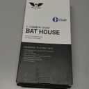WildYard Complete Outdoor Bat House & Box - Single-Chamber - Deters Mosquitoes - No Interior Paint - Easy to Hang