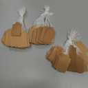 300 Pcs 1.89x1.2 Inches Kraft Jewelry Price Tags with String Attached Retail Paper Gift and Sale Hang Tag Handwritten Price Display Lables for Pricing Clothes Necklace & Merchandise