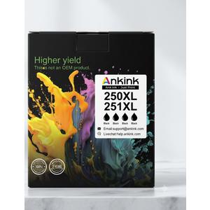 ANKINK 250XL 251XL Ink Cartridge Compatible Ink Cartridges. 