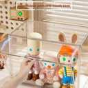 Display Case for Collectibles – Clear Display Box with Magnetic Door,Stackable Figure Display Case for Action Figures, Model Cars, Book (Vitrinas para Colecciones) (L-2Tier-1PACK)