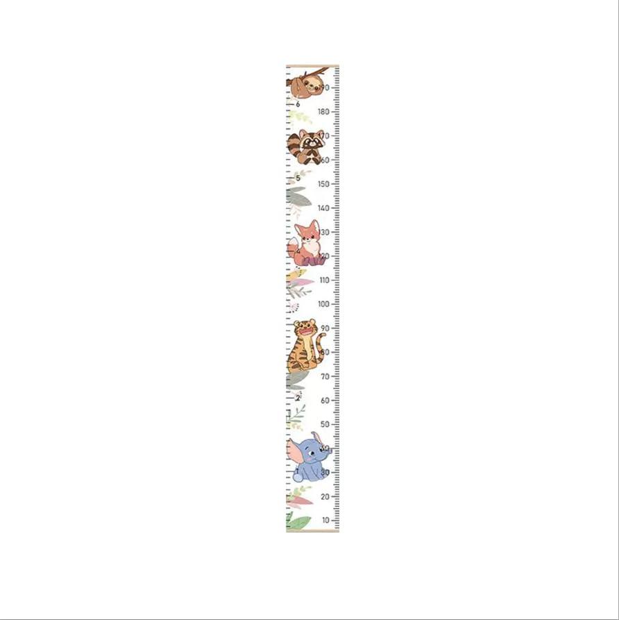 77 * 8.3-inch Height Measurement Chart for Children's Growth, Suitable for Both Boys and Girls, Hanging-Style Chart, Removable and Easy to Store (White)