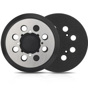 2 Pack 5" 8 Hole Hook & Loop Replacement Orbital Sander Metal Pad Compatible with DeWalt DWE6421 6421K DWE6423 6423K DCW210B Random Orbital Sander Part DWE64233 & N329079 (4 Screw Holes)