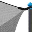 Zoomster Trampoline Enclosure Net with Pole Cap, Replacement Safety Enclosure Net for 6 Straight Poles Round Trampoline, Breathable and Weather-Resistant