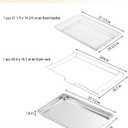 Allstare LRAL302S Air Fryer Tray Replacement for LG Oven Parts 304 Stainless Steel LG Air Fryer Basket LRAL303S 24.6 x 16.1 LG Oven Air Fryer Rack Stove Range Oven Parts Oven Shelf 1 Set