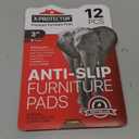 X-PROTECTOR Non Slip Furniture Pads  12 Premium Furniture Grippers 3"! Best SelfAdhesive Rubber Feet Furniture Feet  Ideal Non Skid Furniture Pad Floor Protectors  Keep Furniture in Place! (3 inch 12 Square)