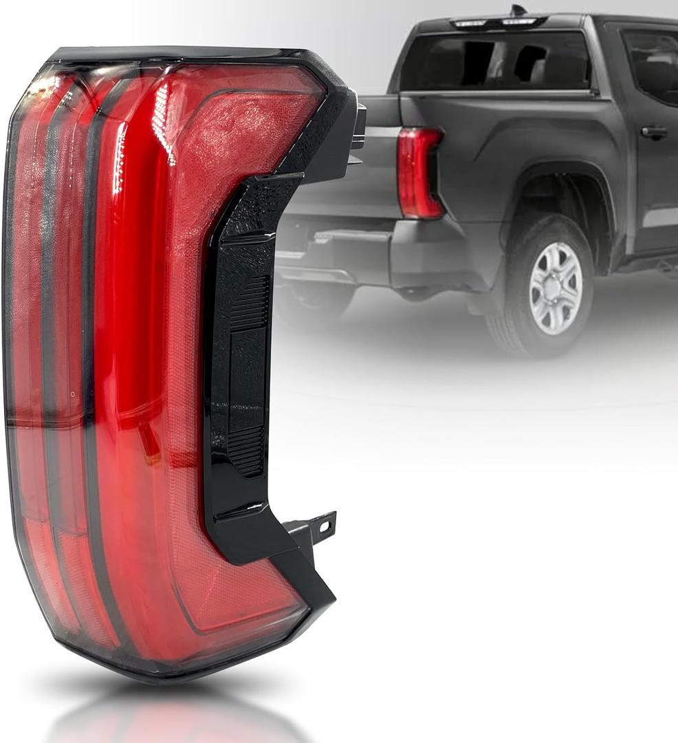 LED Tail Light Rear Lamp Assembly Compatible with Toyota Tundra 2022 2023 2024 2025 Right Passenger Side Replace# 81550-0C200 815500C200 (5-PIN, LED Type Sequential Pattern) LED Tail Light Rear Lamp Assembly Compatible with Toyota Tundra 2022 2023 2024 2025 Right Passenger Side Replace# 81550-0C200 815500C200 (5-PIN, LED Type Sequential Pattern)