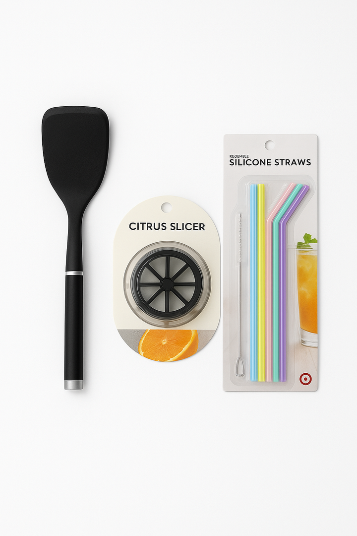 Fill 'n Brew Reusable Coffee Filter Basket for Most Coffe Makers, Such As Mr. Coffee Coffe Maker, Black & Decker Coffe Maker, Regal Coffee Maker & Procter Silex Coffee Maker, 7CT REUSABLE SILICONE STRAWS, KITCHEAID