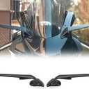 For YZF-R7 yzf r7 2026 2025 2024 2023 2022 2021 accessories side mirror fixed wind wing black 360° rotatable wind wing, large