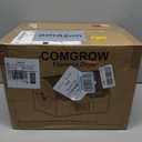Comgrow Filament Dryer 4 Spools, SH03 Filament Storage Box | 200W PTC Heats Up to 85°C, Fast Drying Auto Dehumiditification Dual Independent Heating Chambers for PLA PETG ABS 1.75/2.85mm (Black & Transparent Gray, Polylactic Acid)