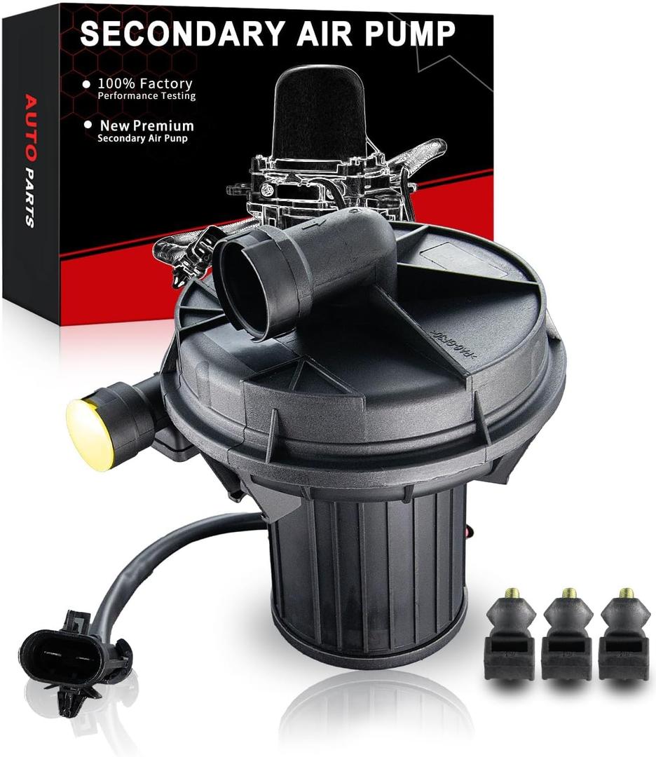12574379 Secondary Air Injection Pump Smog Pump Compatible for:-Chevy Trailblazer for:-GMC Envoy for:-Buick Rainier for:-Oldsmobile Bravada for:-SAAB 9-7X 2004 2005 4.2L