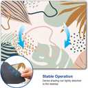 Mouse Pad, Square Mouse Pad, Cute Mouse Mat Waterproof Non-Slip Rubber Base Mouse Pads for Office Laptop, Abstract Leaves (05 Tropical Leaves)