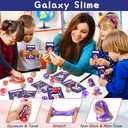 28 Pack Valentines Day Gifts for Kids Classroom Valentines Day Cards with Galaxy Slime for Kids School, Valentine's for Class Valentines Exchange Card Party Favors Classroom Valentines Gifts Prize