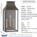 21" Large Classic Outdoor Wall Light Fixture,Exterior Sconce Lantern