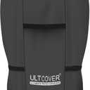 ULTCOVER Outdoor Waterproof Charcoal Kettle Grill Cover for Most 26 inch Round Smoker Size Up to 33 Dia x 38 H, Black