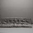 Bench Cushions for Indoor Furniture 42x16 in Velvet Kitchen Dining Piano Window Seat Cushion, Tufted Patio Porch Swing Thicken Bench Pad Memory Foam(Ivory White)