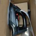 Cordless Iron for Clothes, 1500W Steam Iron with Non-Stick Ceramic Soleplate, Auto Shut Off, Self-Clean, Burst of Steam, Anti-calc, 3 Temperature Settings, 11.84oz Water Tank, Black