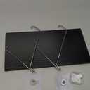 Elevate Your Space with Rustic Wood Floating Shelves Set of 3- Perfect for Bedroom, Living Room, Bathroom, and Kitchen Decor - Easy Installation, No Drilling Needed! Black