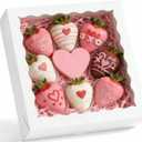 20 Pcs Pie Boxes 10x10x2.5 Inch Bakery Boxes with Window Cookie Box Treat Box for Pastry Strawberries Chocolate Truffle Donuts (White)