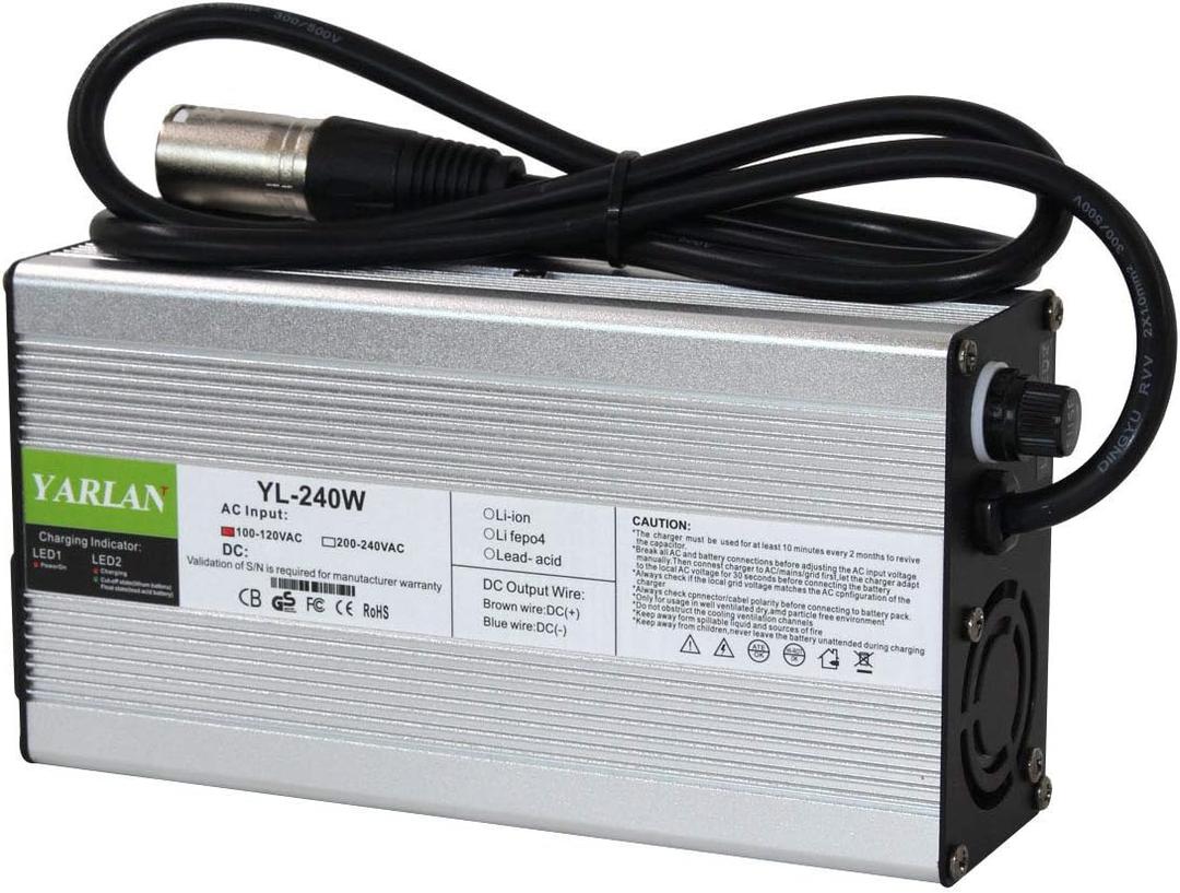 54.6V 4A Ezgo Electric Bike Charger - 48V Li-ion Scooter/E-Bike/Boat/Motorcycle Battery Charger (54.6V4A XLR) 54.6V 4A Ezgo Electric Bike Charger - 48V Li-ion Scooter/E-Bike/Boat/Motorcycle Battery Charger (54.6V4A XLR)
