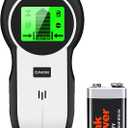 Stud Finder Wall Scanner 5 in 1 Upgraded Electronic Wall Scanner with Battery for Wood Metal and AC Wire Detection,HD LCD Display and Audio Alarm, Green